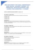 HESI OB MATERNITY TEST BANK &vert; COMPREHENSIVE BANK 2026&sol;2027 &vert; MATERNITY NURSING &vert; 100 VERIFIED Q&A &vert; DETAILED RATIONALES &vert; NGN-ALIGNED &vert; PASS GUARANTEED &ndash; A&plus; GRADED