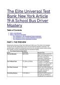 2026&sol;2027 S-Tier NYS Article 19-A School Bus Driver Test Bank&colon; The Ultimate VTL & SED Mastery Guide &lpar;Q&A&rpar;