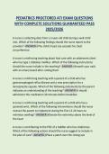 EDIATRICS&lowbar;PROCTORED&lowbar;ATI&lowbar;EXAM&lowbar;QUESTIONS&lowbar;WITH&lowbar;COMPLETE&lowbar;SOLUTIONS