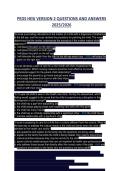 PEDS HESI VERSION 2 Questions and Answers 2025
