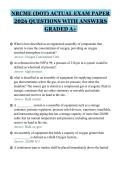 NRCME &lpar;DOT&rpar; ACTUAL EXAM PAPER 2026 QUESTIONS WITH ANSWERS GRADED A&plus; &lpar;2&rpar;&period;