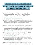 NRCME &lpar;DOT&rpar; COMPREHENSIVE STUDY GUIDE 2026 FULL QUESTIONS AND SOLUTIONS GRADED A&plus; &lpar;2&rpar;&NewLine;&NewLine;