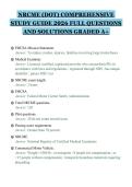 NRCME &lpar;DOT&rpar; COMPREHENSIVE STUDY GUIDE 2026 FULL QUESTIONS AND SOLUTIONS GRADED A&plus;