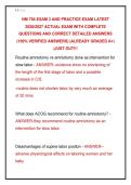 NM 704 EXAM 3 AND PRACTICE EXAM LATEST &NewLine;2026&sol;2027 ACTUAL EXAM WITH COMPLETE &NewLine;QUESTIONS AND CORRECT DETAILED ANSWERS &NewLine;&lpar;100&percnt; VERIFIED ANSWERS&rpar; &vert;ALREADY GRADED A&plus;&vert; &NewLine;&vert;JUST OUT&excl;&excl;&excl;