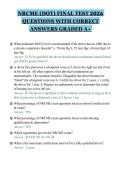 NRCME &lpar;DOT&rpar; FINAL TEST 2026 QUESTIONS WITH CORRECT ANSWERS GRADED A&plus;