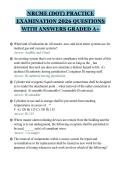 NRCME &lpar;DOT&rpar; PRACTICE EXAMINATION 2026 QUESTIONS WITH ANSWERS GRADED A&plus; &lpar;2
