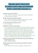NRCME &lpar;DOT&rpar; PRACTICE EXAMINATION 2026 QUESTIONS WITH ANSWERS GRADED A&plus;
