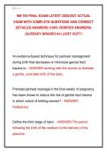 NM 704 FINAL EXAM LATEST 2026&sol;2027 ACTUAL &NewLine;EXAM WITH COMPLETE QUESTIONS AND CORRECT &NewLine;DETAILED ANSWERS &lpar;100&percnt; VERIFIED ANSWERS&rpar; &NewLine;&vert;ALREADY GRADED A&plus;&vert; &vert;JUST OUT&excl;&excl;&excl; 