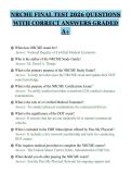 NRCME FINAL TEST 2026 QUESTIONS WITH CORRECT ANSWERS GRADED A&plus;&period;