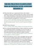NRCME PRACTICE EXAMINATION 2026 QUESTIONS WITH ANSWERS GRADED A&plus;