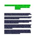 Pharmacology&lowbar;HESI&lowbar;version&lowbar;2&lowbar;exam&lowbar;review&lowbar;questions&lowbar;and&lowbar;answers