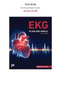 Test Bank for EKG Plain and Simple&comma; 5th edition &lpar;Karen Ellis&comma; 2026&rpar; Chapter 1-34 &vert; All Chapters 