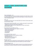 ASAM 1 FINAL QUESTIONS AND ANSWERS