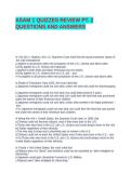 ASAM 1 QUIZZES REVIEW PT&period; 2 QUESTIONS AND ANSWERS&NewLine;&NewLine;