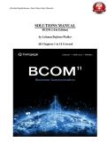 Complete Instructor Manual & Solutions for BCOM 11th Edition by Lehman&comma; DuFrene & Walker&colon; All Chapters 1-14&comma; Test Bank&comma; and Practice Answers