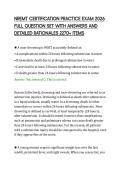 NREMT CERTIFICATION PRACTICE EXAM 2026 FULL QUESTION SET WITH ANSWERS AND DETAILED RATIONALES 2270