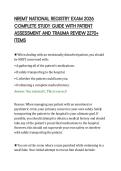 NREMT NATIONAL REGISTRY EXAM 2026 COMPLETE STUDY GUIDE WITH PATIENT