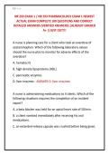 NR 293 EXAM 1 &sol; NR 293 PHARMACOLOGY EXAM 1 NEWEST &NewLine;ACTUAL EXAM COMPLETE 100 QUESTIONS AND CORRECT &NewLine;DETAILED ANSWERS &lpar;VERIFIED ANSWERS&rpar; &vert;ALREADY GRADED &NewLine;A&plus; &vert;&vert;JUST OUT&excl;&excl;&excl;