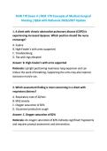 NUR 170 Exam 4 &vert; NUR 170 Concepts of Medical-Surgical &NewLine;Nursing &vert; Q&A with Rationale 2026&sol;2027 Update 