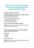 NUR 170 Exams - Concepts of Medical-Surgical Nursing Exam Bundle  