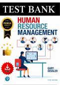Test Bank &mdash; Human Resource Management&comma; 17th Edition &lpar;Dessler&comma; 2023&rpar; &vert; All Chapters 1&ndash;18 Covered&NewLine;