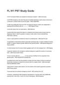 FL 911 PST Study Guide Questions with Verified Answers &lpar;2026&sol;2027&rpar;&NewLine;