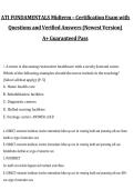 ATI Fundamentals Midterm Certification Exam Questions and Verified Answers&comma; Newest Version&comma; A&plus; Rated&comma; 2026&sol;2027 Exam Preparation Material