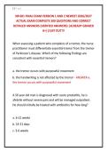 NR 601 FINAL EXAM VERSION 1 AND 2 NEWEST 2026&sol;2027 &NewLine;ACTUAL EXAM COMPLETE 300 QUESTIONS AND CORRECT &NewLine;DETAILED ANSWERS &lpar;VERIFIED ANSWERS&rpar; &vert;ALREADY GRADED &NewLine;A&plus;&vert;&vert;JUST OUT&excl;&excl;&excl;