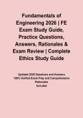Fundamentals of Engineering 2026 &vert; FE Exam Study Guide&comma; Practice Questions&comma; Answers&comma; Rationales & Exam Review