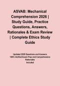 ASVAB&colon; Mechanical Comprehension 2026 &vert; Study Guide&comma; Practice Questions&comma; Answers&comma; Rationales & Exam Review