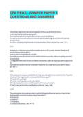 QFA REGS - SAMPLE PAPER 1 QUESTIONS AND ANSWERS&NewLine;&NewLine;