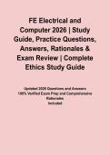 FE Electrical and Computer 2026 &vert; Study Guide&comma; Practice Questions&comma; Answers&comma; Rationales & Exam Review