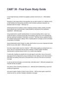 CABT 38 - Final Exam Study Guide Questions with Verified Answers &lpar;2026&sol;2027&rpar;&NewLine;
