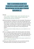 NRF CUSTOMER SERVICE CERTIFICATION SCRIPT 2026 QUESTIONS WITH SOLUTIONS GRADED A&plus;