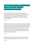 NRF CUSTOMER SERVICE COMPREHENSIVE EXAM STUDY GUIDE COMPLETE QUESTIONS AND SOLUTIONS&period;pdf&NewLine;&NewLine;