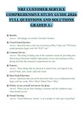 NRF CUSTOMER SERVICE COMPREHENSIVE STUDY GUIDE 2026 FULL QUESTIONS AND SOLUTIONS