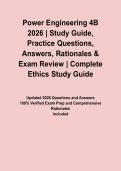 Power Engineering 4B 2026 &vert; Study Guide&comma; Practice Questions&comma; Answers&comma; Rationales & Exam Review