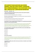 CPCE COMPLETE EXAM QUESTIONS AND VERIFIED &NewLine;ANSWERS &vert; 2026&ndash;2027 LATEST UPDATE &vert; GUARANTEED &NewLine;PASS &vert; DETAILED RATIONALES &vert; FULL STUDY GUIDE &vert; EXAM &NewLine;PREP &vert; PRACTICE TEST &vert; CERTIFICATION PREPARATION