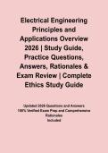 Electrical Engineering Principles and Applications Overview 2026 &vert; Study Guide&comma; Practice Questions&comma; Answers&comma; Rationales & Exam Review&NewLine;&NewLine;