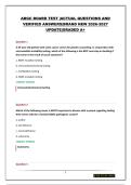 ABGC BOARD TEST &vert;ACTUAL QUESTIONS AND VERIFIED ANSWERS&vert;BRAND NEW 2026-2027 UPDATE&vert;GRADED A&plus;