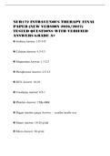 NUR172 INTRAVENOUS THERAPY FINAL&NewLine;PAPER &lpar;NEW VERSION 2026&sol;2027&rpar;&NewLine;TESTED QUESTIONS WITH VERIFIED&NewLine;ANSWERS GRADE A&plus;