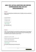 ABGC TEST &vert;ACTUAL QUESTIONS AND VERIFIED ANSWERS&vert;BRAND NEW 2026-2027 UPDATE&vert;GRADED A&plus;