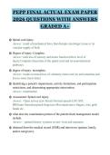 PEPP FINAL ACTUAL EXAM PAPER&NewLine;2026 QUESTIONS WITH ANSWERS&NewLine;GRADED A&plus;
