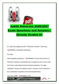 Judith Simucase 2026&sol;2027 &ndash; 13 Exam Questions & Answers &vert; Parkinson&rsquo;s Disease&comma; LSVT LOUD&comma; Voice Assessment & Treatment
