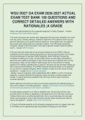 WGU D027 Advanced Pharmacology Objective Assessment Exam Prep &vert; Practice Questions & Detailed Rationales &vert; 2026&sol;2027