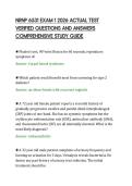 NRNP 6531 EXAM 1 2026 ACTUAL TEST VERIFIED QUESTIONS AND ANSWERS COMPREHENSIVE