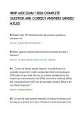NRNP 6531 EXAM 1 2026 COMPLETE QUESTION AND CORRECT ANSWERS GRADED A PLUS
