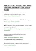 NRNP 6531 EXAM 1 2026 FINAL PAPER SOLVED QUESTIONS WITH FULL SOLUTION ALREADY