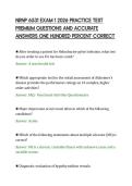 NRNP 6531 EXAM 1 2026 PRACTICE TEST PREMIUM QUESTIONS AND ACCURATE ANSWERS ONE