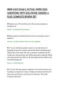 NRNP 6531 EXAM 2 ACTUAL PAPER 2026 QUESTIONS WITH SOLUTIONS GRADED A PLUS COMPLETE